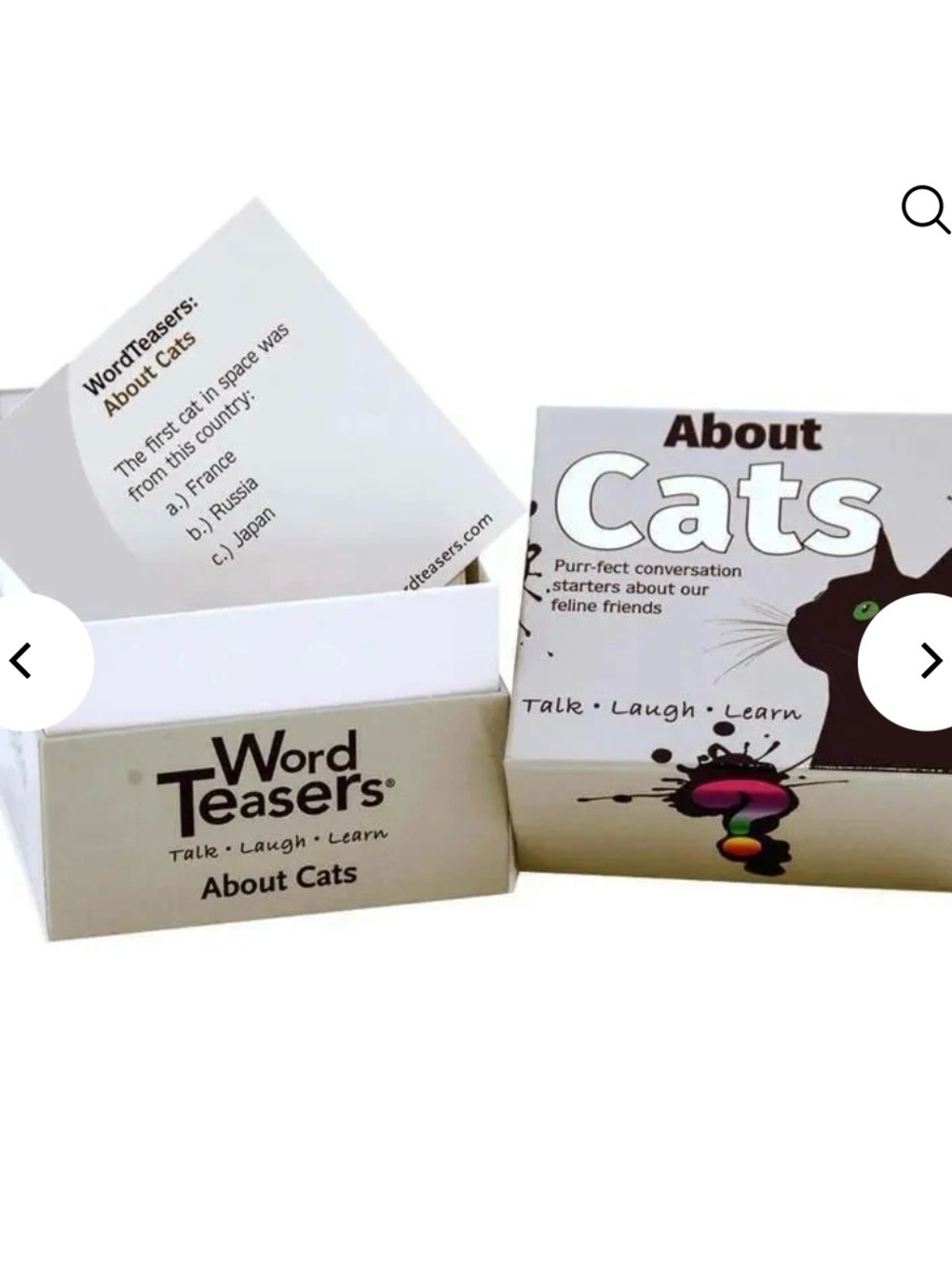 About Cats Card Deck - White